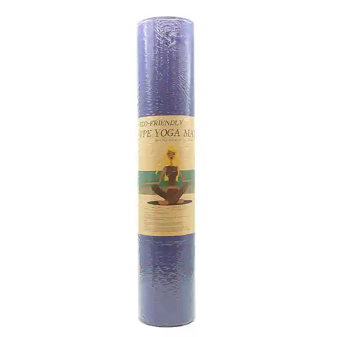 Covoraș pentru fitness TPE, 61*183*6 mm, mov, cod 215023