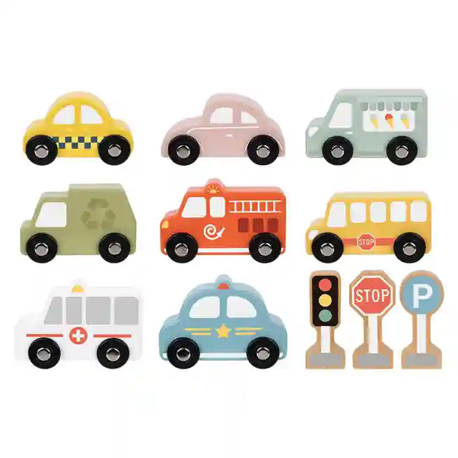 TK Set de vehicule de serviciu și semne de circulație, cod 60600