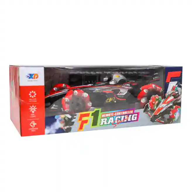Машина F1 на 2 п/у, со светом и звуком, красная, код 762038