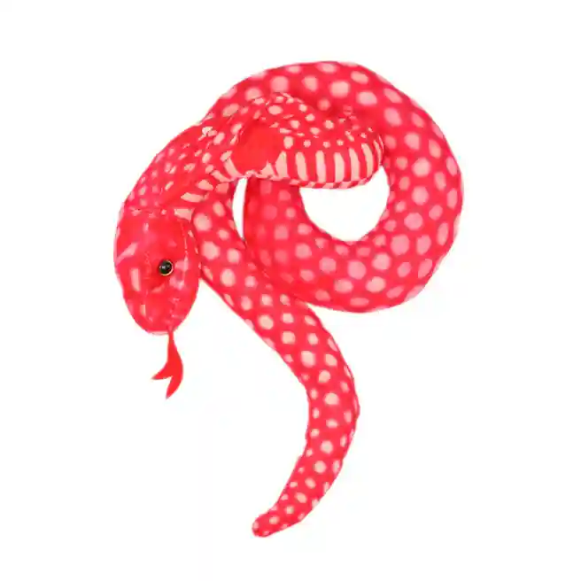 Șarpe de pluș „Cobră” 70 cm, roșu, cod 722127
