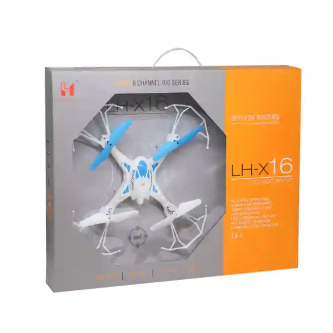 Dronă cu telecomandă X16 albastru, cod 220223