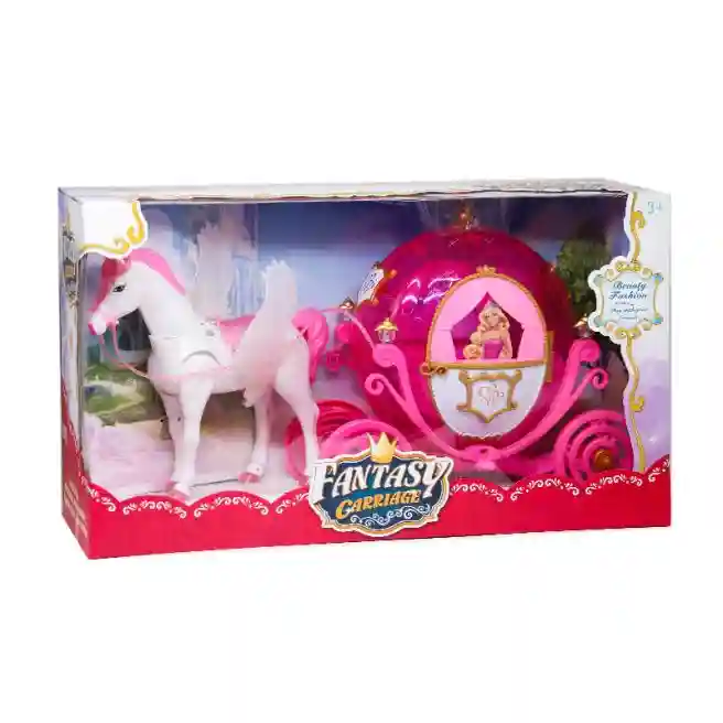 Set joacă caretă "Fantasy Carriage", roz, cod 782003