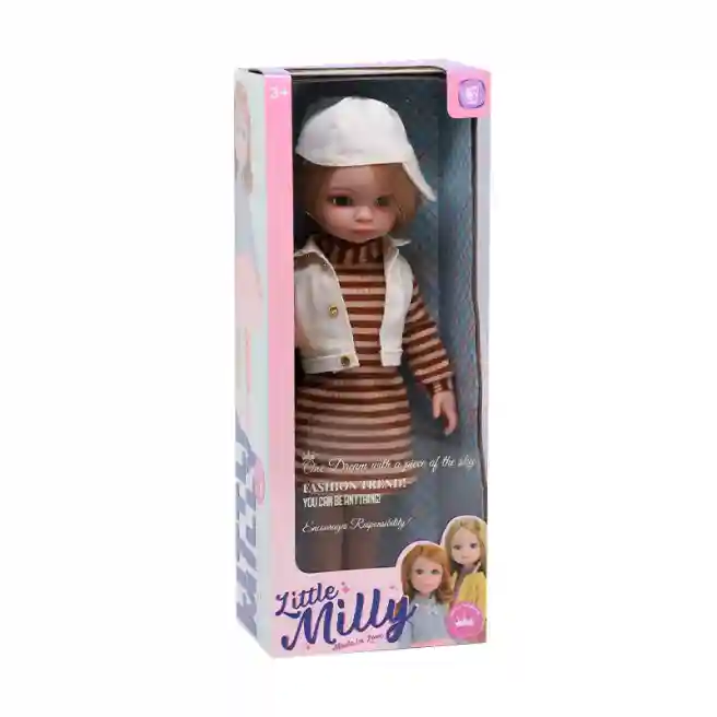 Păpușă 30 cm "Little Milly" maro, cod 782013