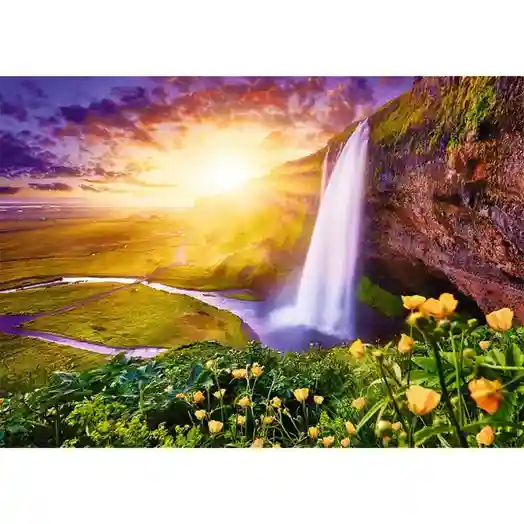 TF Puzzle "1000 UFT" - "Seljalandsfoss Waterfall, Iceland", cod 60846