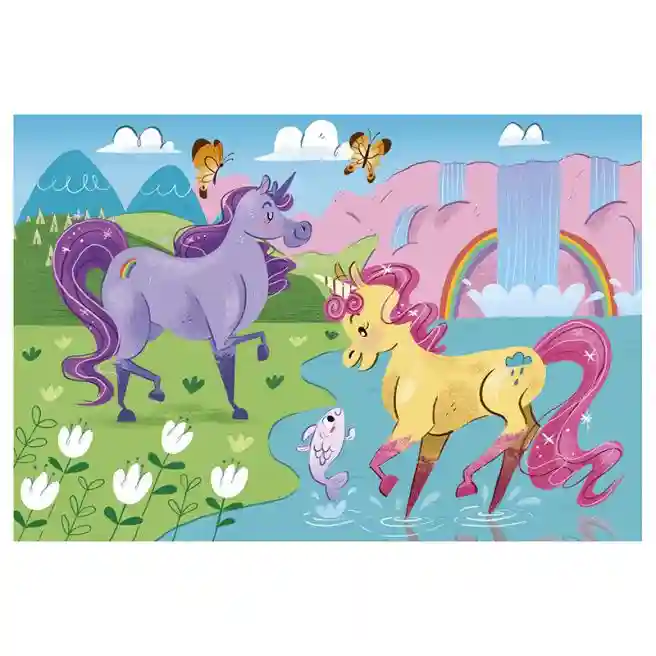CL Puzzle "2X20" Unicorns (24754)