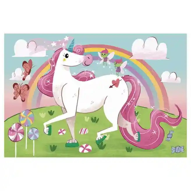 CL Puzzle "2X20" Unicorns (24754)