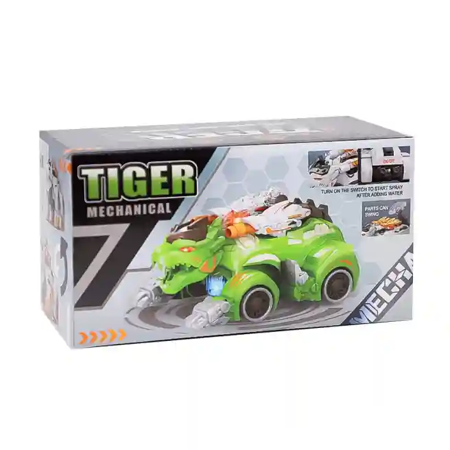 Электрический тигр со светом и звуком, зеленый, код 782039