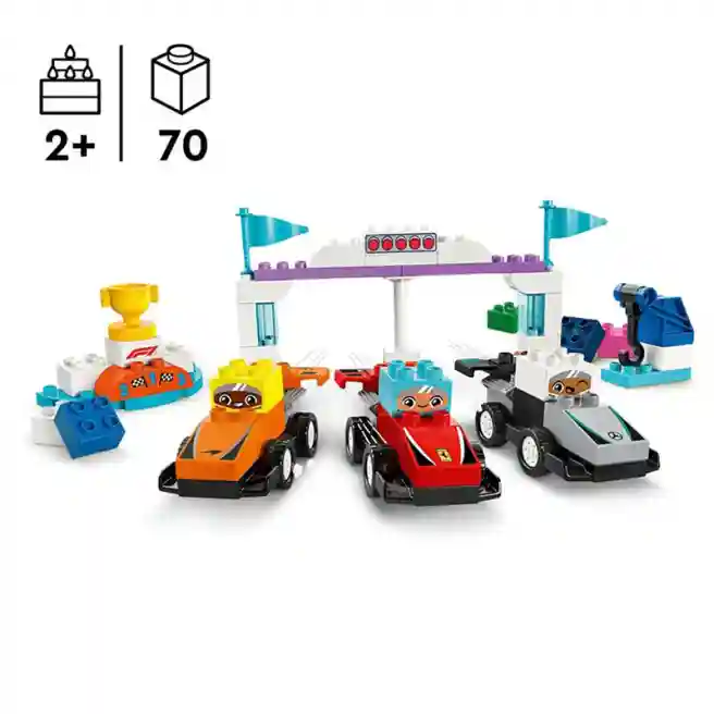 Constructor LEGO DUPLO Mașini și șoferi de curse F1, art. 10445