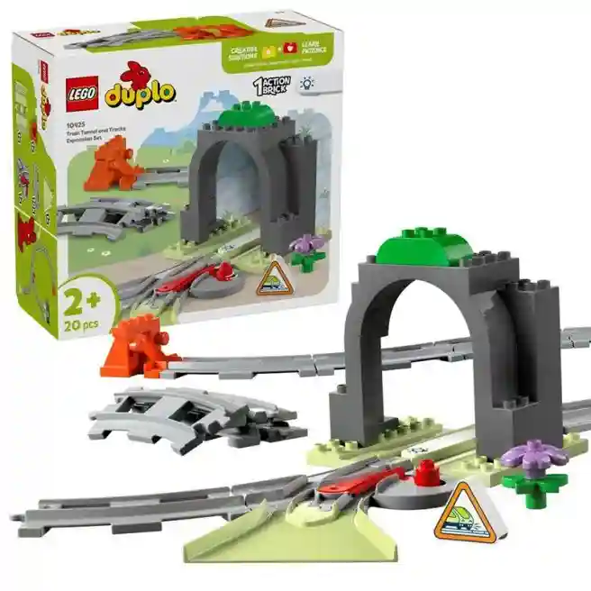 Constructor LEGO DUPLO Supliment Tunel și șine feroviare, art. 10425