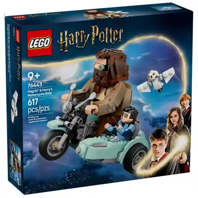 Constructor LEGO Harry Potter Plimbare cu motocicleta lui Hagrid și Harry, art. 76443