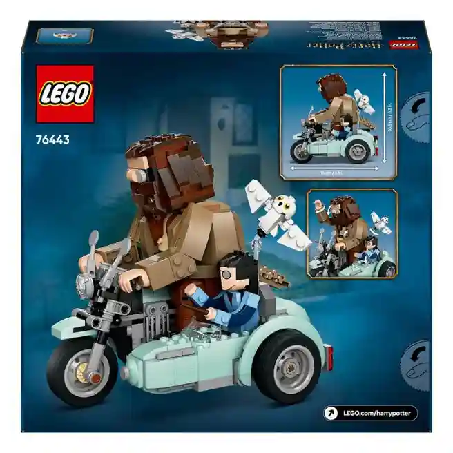 Constructor LEGO Harry Potter Plimbare cu motocicleta lui Hagrid și Harry, art. 76443