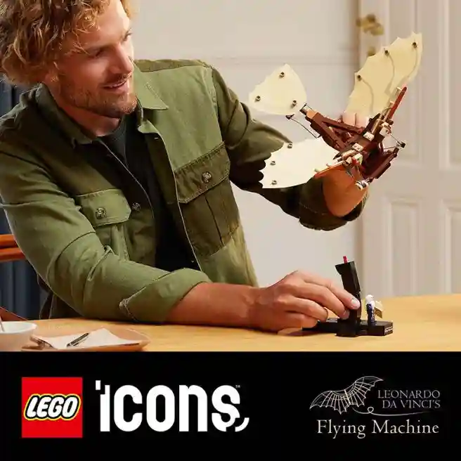 Конструктор LEGO Icons Летательный аппарат Леонардо да Винчи, арт. 10363