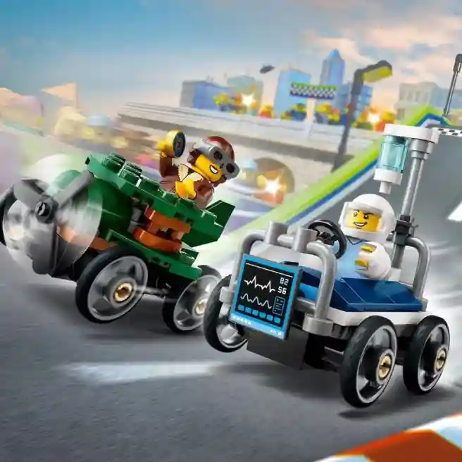 Конструктор LEGO City Пакет гоночных машин Самолет против больничной койки, арт. 60459