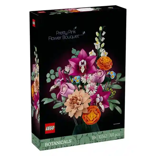 Constructor LEGO Botanical Collection Frumos buchet de flori roz, art. 10342