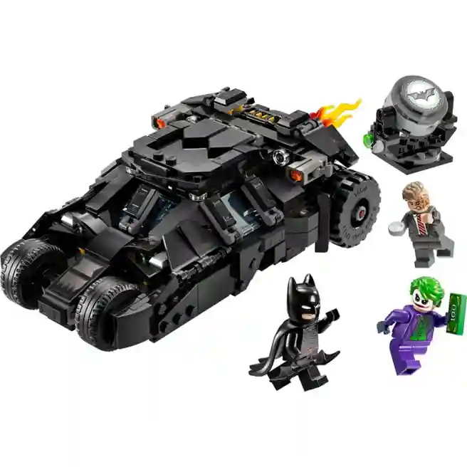 Constructor LEGO Batman Movie Batman Tumbler vs Two-Face și Joker, art. 76303
