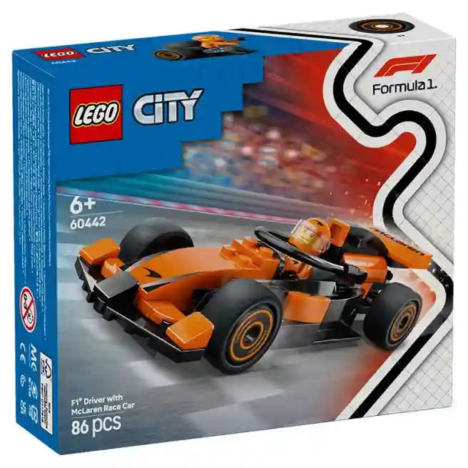 Конструктор LEGO City Пилот F1 на гоночном автомобиле McLaren, арт. 60442