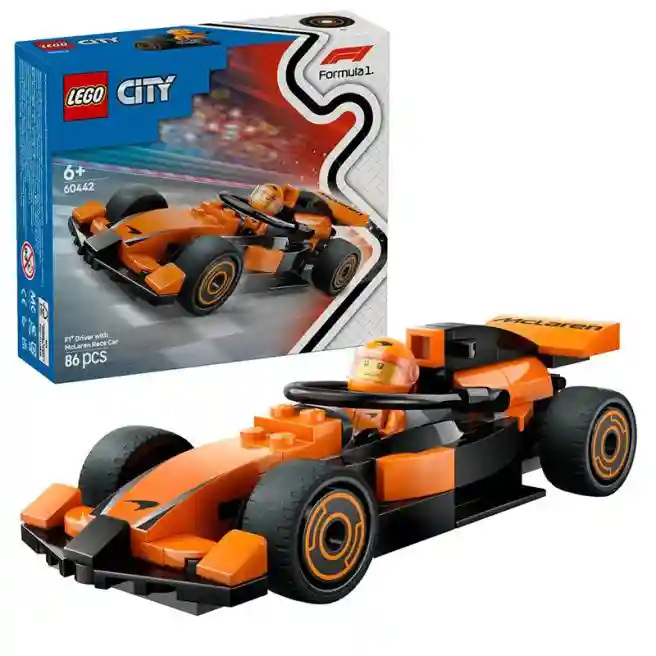 Конструктор LEGO City Пилот F1 на гоночном автомобиле McLaren, арт. 60442