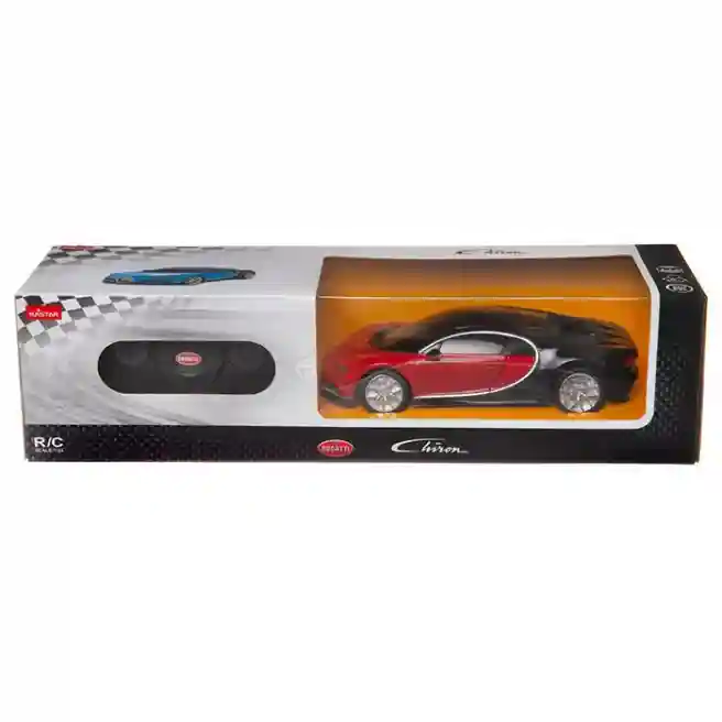Mașină cu telecomandă RASTAR 1:24 Bugatti Chiron, roșie, cod 61366