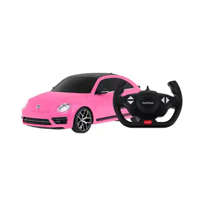 Mașină cu telecomandă RASTAR 1:24 Volkswagen Beetle, roz, 61370