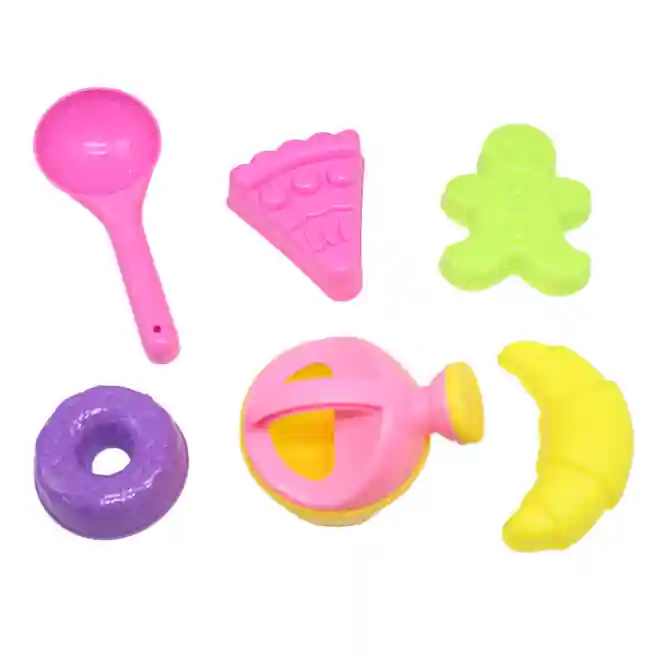 Set pentru nisipiera cu găleată (8 buc), roz, cod 802004