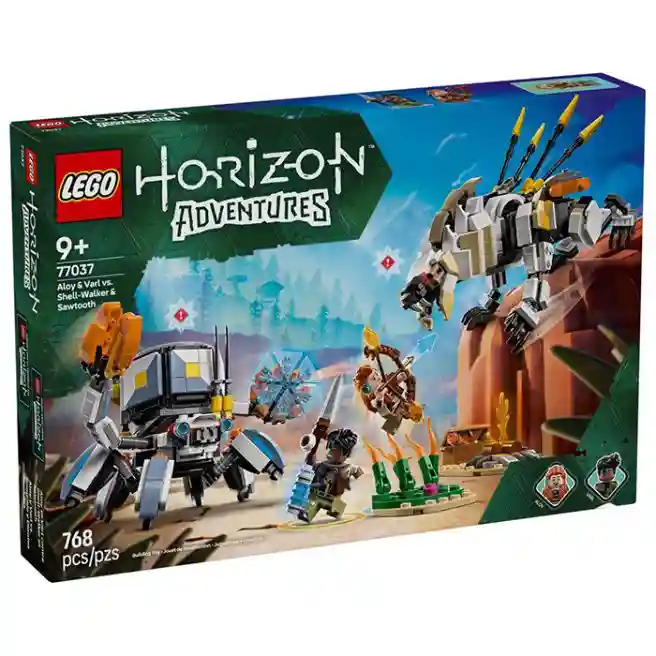 Конструктор LEGO Horizon Adventures Элой и Варл против Шелл-Уокера и Савтуза, арт  77037
