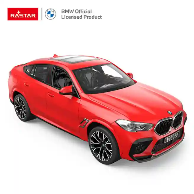 Mașină cu telecomandă RASTAR 1:14 BMW X6 M, roșie, cod 61352