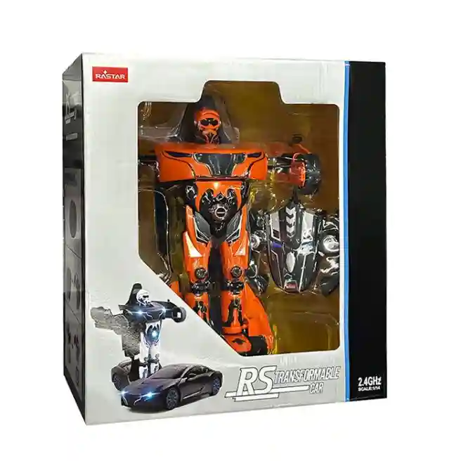 Mașină-transformer RASTAR 1:14, orange, cod 61353