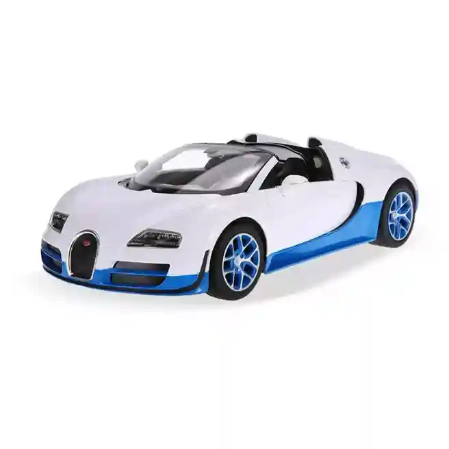 Mașină cu telecomandă RASTAR 1:14 Bugatti Grand Sport Vitesse, alb/albastru, cod 61354