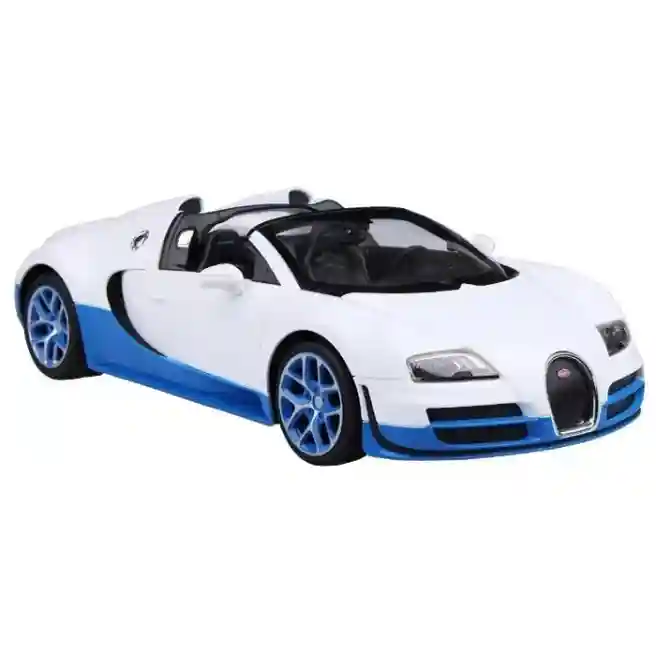 Mașină cu telecomandă RASTAR 1:14 Bugatti Grand Sport Vitesse, alb/albastru, cod 61354