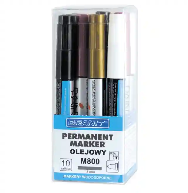 Marker permanent GRANIT Paint-Marker M800, negru, (per bucată)