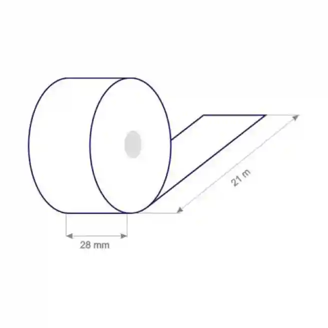 Rolă pentru casa de marcat termica 28 mm x 21 m