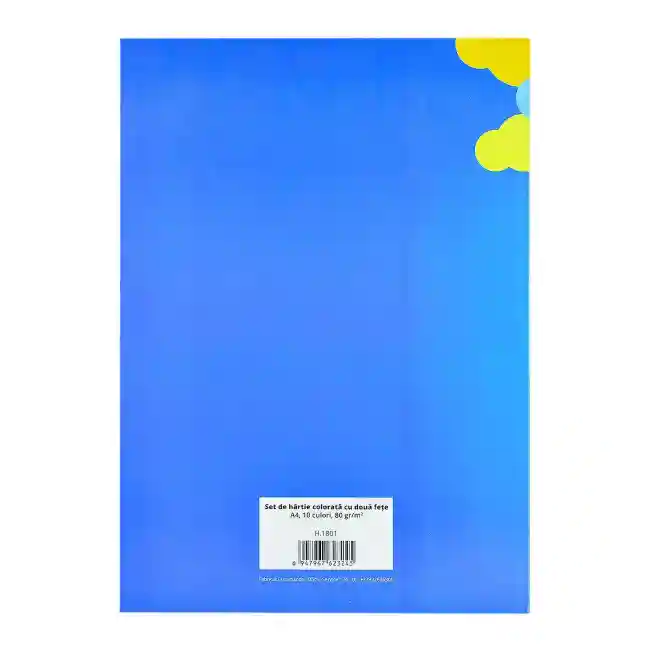 Set hirtie colorata (10 foi, 8 culori +2 NEON), art. H.1801