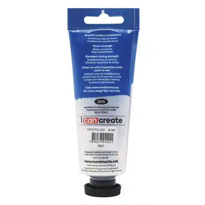 Vopsele Oil Paint, de ulei, 75 ml albastru Prussian Blue