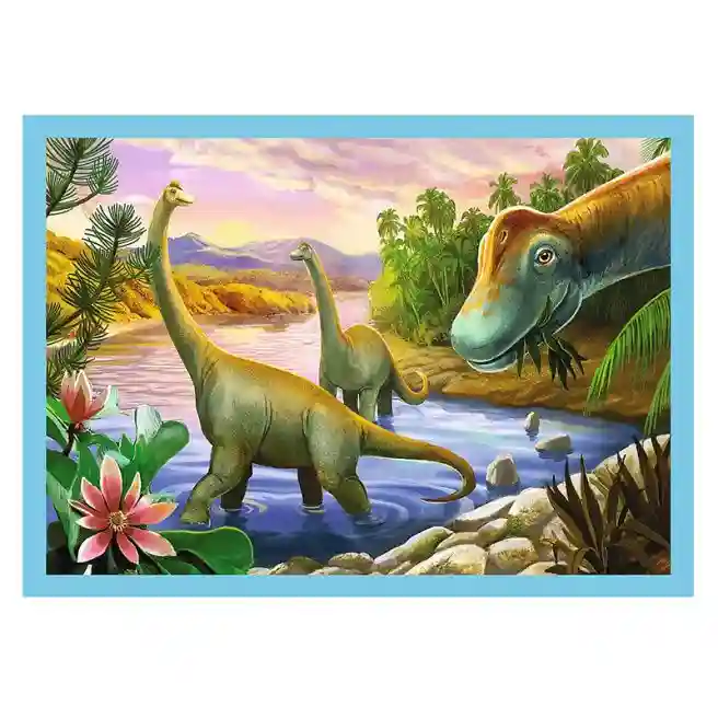 TF Puzzle "4in1" -  Unique dinosaurs, cod 50169