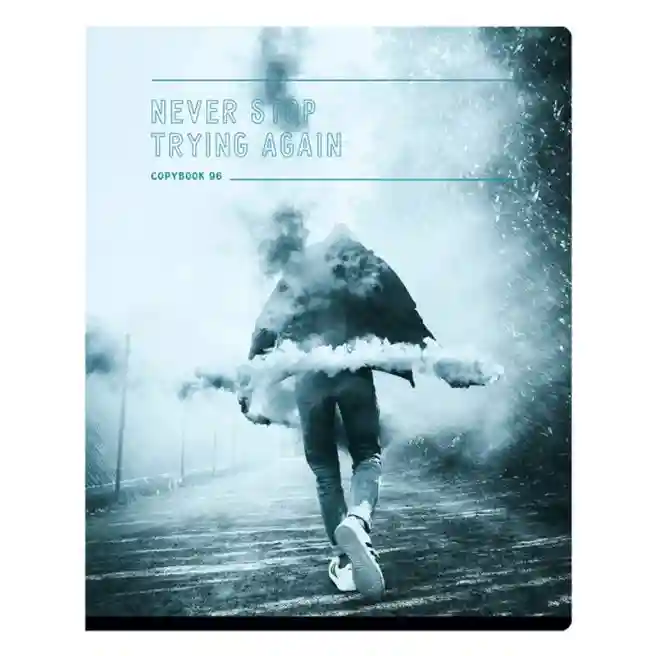 Тетрадь 96л. клетка BG "Never"