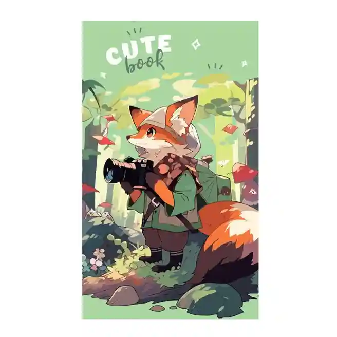 Blocnotes A7 48 foi patratele cu clei BG "Cute anime"