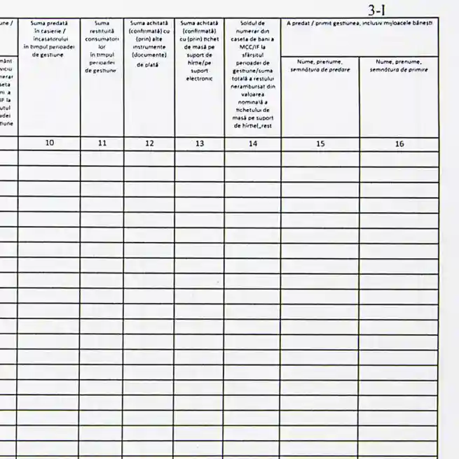 Registru mașini de casă și control A4, hârtie de ofset, 36 file