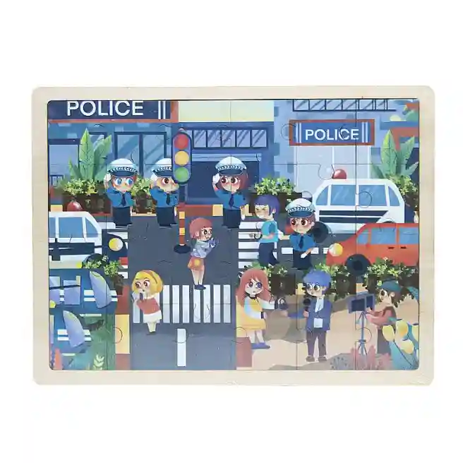 Puzzle în ramă din lemn, cod 199006