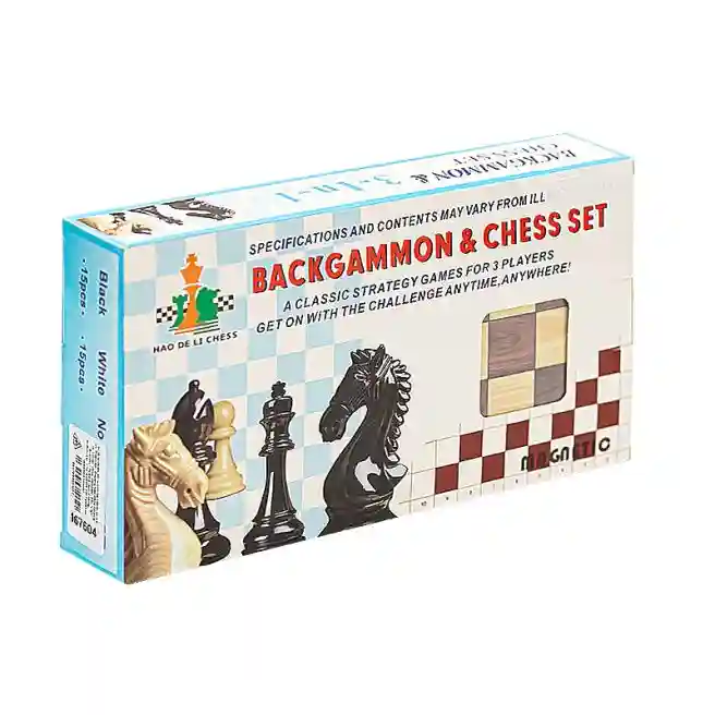 Настольная игра 2в1 (шахматы/нарды) 24,3x12,3см