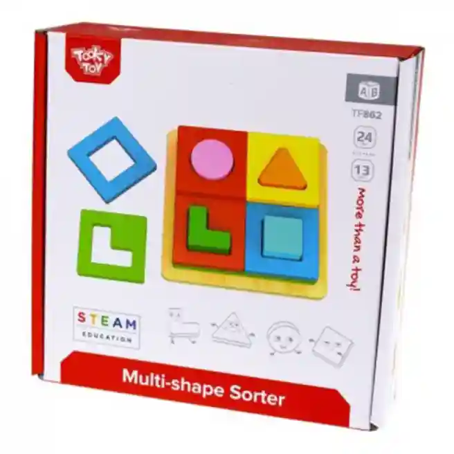 Sorter din lemn cu forme geometrice, cod 57242