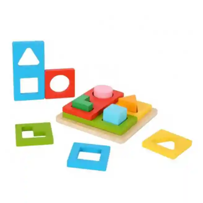Sorter din lemn cu forme geometrice, cod 57242