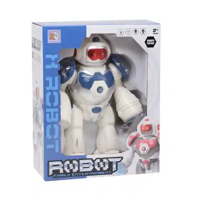 Robot „Mechanical Combat”, lumină/sunet, albastru, cod 722061