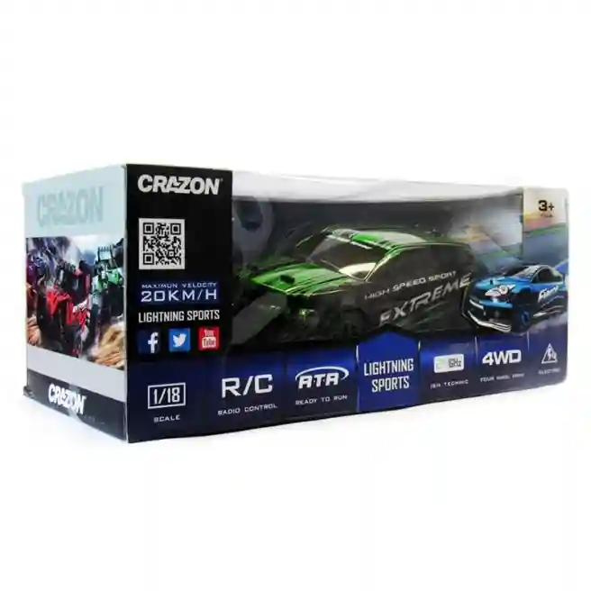 Машина на радиоуправлении 1:18 "High Speed Off Road Car", зеленая, код 57403