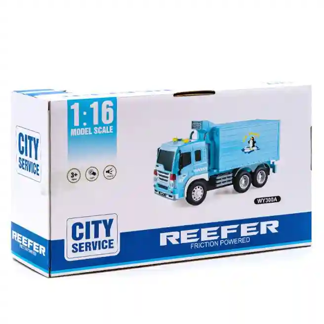 WY Машина инерц. 1:16 "Refrigerator Truck " (свет,звук), код 49476