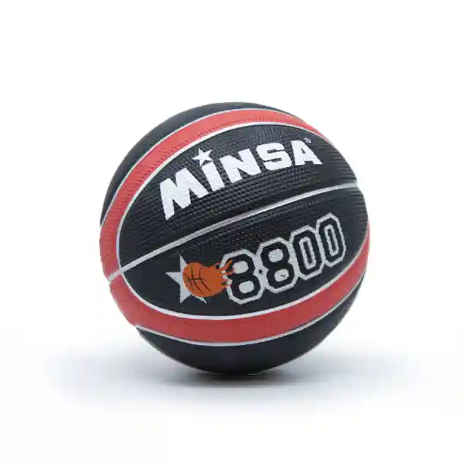 Minge de baschet Nr.7 MINSA, rosie, cod 189067