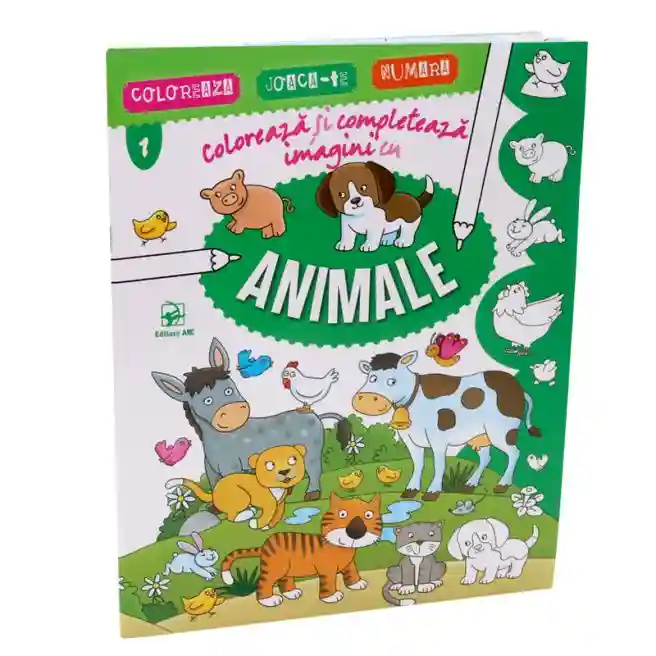 Coloreaza si completeaza cu imagini cu ANIMALE