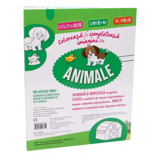 Coloreaza si completeaza cu imagini cu ANIMALE