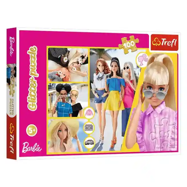 TF Пазлы "100 Glitter" - Glitter Barbie / Mattel, Barbie, код 60007