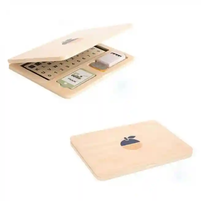 Laptop din lemn cu Alfabet, cod 57260