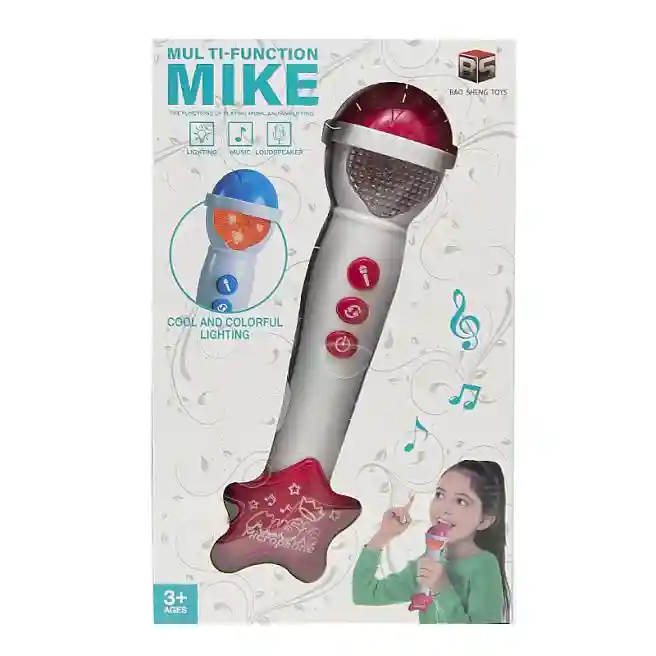 Игрушка микрофон Mike, розовый, код 692042